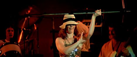 Anni-Frid Lyngstad and ABBA in ABBA: The Movie (1977)