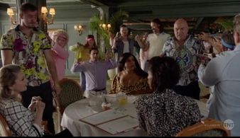 Jason Antoon, Dean Norris, Niecy Nash, Jeff Daniel Phillips, Kevin Rankin, Andrea Sooch, and Jack Kesy in Claws (2017)