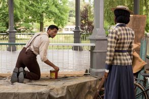 Jordan Johnson-Hinds and Mouna Traoré