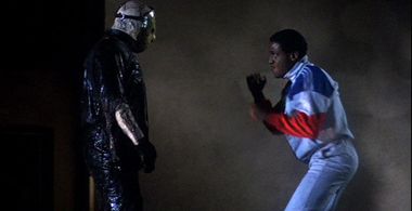 Vincent Craig Dupree and Kane Hodder in Friday the 13th Part VIII: Jason Takes Manhattan (1989)