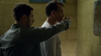 David Robert Moore and Robert Knepper in A&E's Breakout Kings