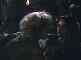 Olga Kabo and Aleksandr Kuznetsov in Dve strely. Detektiv kamennogo veka (1989)