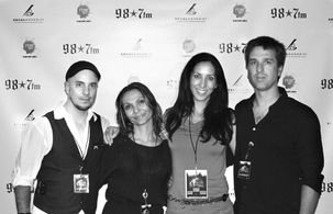 Big Bear Horror Film Festival winners Jim Towns, Dorota Skrzypek, Lisamarie Costabile and Scott Frazelle from House of B