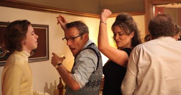 Joëlle Morin as Rachel, on the set of 