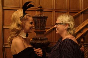 Maria Birta and Heba Thorisdottir on set for Once Upon A Time In Hollywood