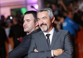 Alexis Cassar and Jon Cassar at an event for Forsaken (2015)