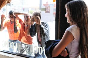 Trey Carlisle, Kate Scott, Aidan Walter, and Max Russell Pratts in Rising Sun (2012)