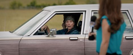 Frances McDormand, Malaya Rivera Drew, and Lucas Hedges in Three Billboards Outside Ebbing, Missouri (2017)