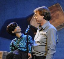 Jay and Bob onstage during filming.