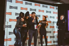 Rhaechyl Walker, Dee Dee Stephens, John Merchant, and Rickerby Alexander Brown-Hinds at an event for My Name is Myeisha 