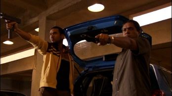 Still of Ramon Franco and M. Serrano in The Good Guys (2010)