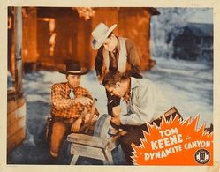 Kenne Duncan, Tom Keene, and Stanley Price in Dynamite Canyon (1941)