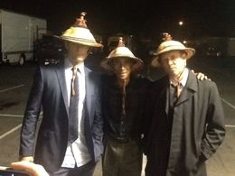 Gordon on the set of “Battlecreek” with Josh Duhamel & Dean Winters