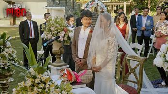 Michelle Aldana and Leandro Baldemor in Nakarehas na puso (2022)