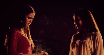 Nina Dobrev and Erin Beute in The Vampire Diaries (2009)