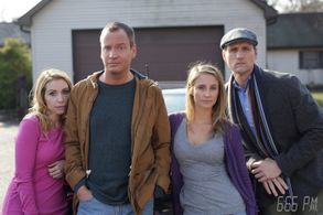 Jim Klock, Chad Ridgely, Autumn Federici, and Alexis Kelley in 6:66 PM (2017)