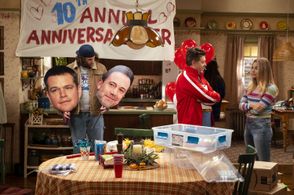 Annie Murphy, Eric Petersen, and Alex Bonifer in Kevin Can F**k Himself: Living the Dream (2021)