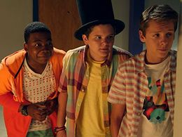 Jacob Bertrand, Cade Sutton, and Mekai Curtis in Kirby Buckets (2014)