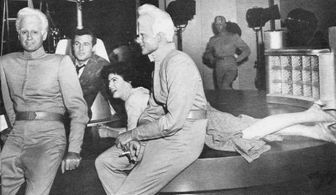 Faith Domergue, Jeff Morrow, and Rex Reason in This Island Earth (1955)