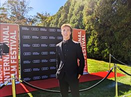 Connor Murray at an event for Who Invited Charlie? (2022)