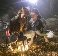 Lyliana Wray on the set of ALBEDO ABSOLUTE