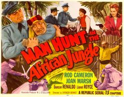 Rod Cameron, Joan Marsh, Duncan Renaldo, and Lionel Royce in Secret Service in Darkest Africa (1943)