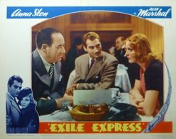 Stanley Fields, Alan Marshal, and Anna Sten in Exile Express (1939)