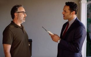 Paul Schackman and Daniel Sunjata in Notorious. The Burn Book
