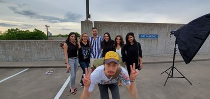 Shenanigans on set of KIA Latino photoshoot