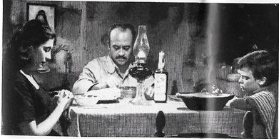 Elsa Cárdenas, Rodolfo Hoyos Jr., and Michel Ray in The Brave One (1956)