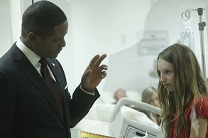 With Blair Underwood on 