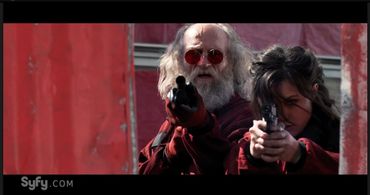 Russell Hodgkinson and Natalie Jongjaroenlarp in Z Nation (2014)