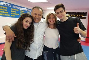 A FIGHTING CHANCE with my film family, Shaunt, Melo and Michael