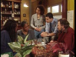 Frederik de Groot, John Jones, Jetty Mathurin, Anousha Nzumé, and Glynis Terborg in Vrouwenvleugel (1993)
