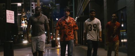 Barthélémy Grossmann, Mahamadou Coulibaly, Nassim Lyes, and Alexandre Achdjian in J'marche pas en arrière (2015)