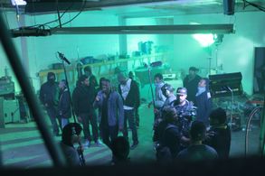 Warehouse scene on set of FKG