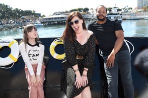Donald Faison, Allison Tolman, and Alexa Swinton at an event for IMDb at San Diego Comic-Con (2016)