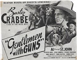 Buster Crabbe, Steve Darrell, Frank Ellis, Karl Hackett, Patricia Knox, and Al St. John in Gentlemen with Guns (1946)