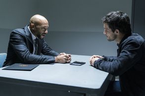 Stephen Bishop and Rob Heaps in Imposters (2017)