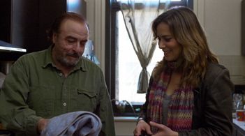 Joëlle Morin on the set of 