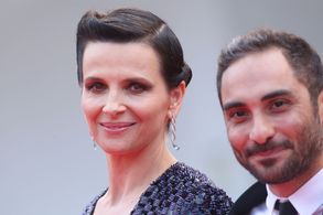 Juliette Binoche and Piero Messina at an event for L'attesa (2015)