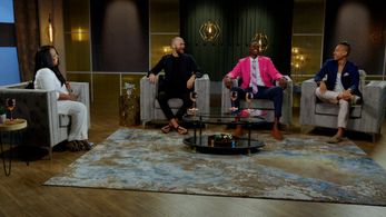 Keshia Knight Pulliam, Justin Hall, Binh Trinh, and Mitch Silvester in Married at First Sight: Afterparty: Hard-Knock Ho