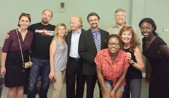 Fellow actor buds on the set of HOC, Season 3...