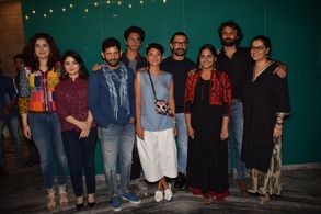Aamir Khan, Kiran Rao, Meher Vij, Raj Arjun, Advait Chandan, Kausar Munir, Zaira Wasim, Tirth Sharma, and Meghna Mishra