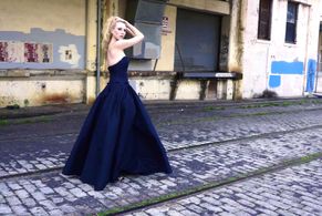 Katherine Crockett in a still from Mike Kobal's film Prologue:Blue