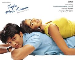 Riteish Deshmukh and Genelia D'Souza in Tujhe Meri Kasam (2003)