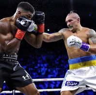 Anthony Joshua and Oleksandr Usyk in Sky Sports World Championship Boxing: WBA, WBO & IBF Heavyweight Titles: Oleksandr 