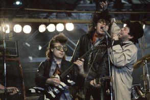 Nicky Tesco, Mato Valtonen, and Pekka Virtanen in Leningrad Cowboys: L.A. Woman (1987)