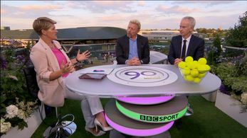 Boris Becker, Clare Balding, and John McEnroe in Today at Wimbledon (1964)