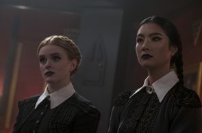 Abigail Cowen and Adeline Rudolph in Chilling Adventures of Sabrina (2018)